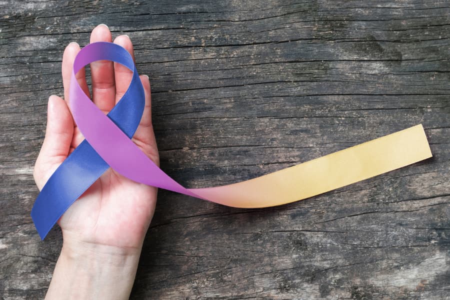 Bladder cancer ribbon